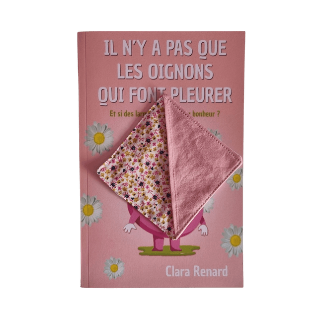 Marque-page en tissu carré